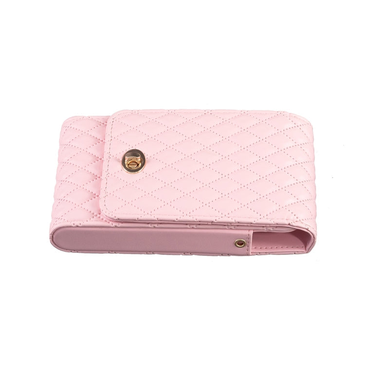 Crossbody PU Vertical BFB01 Shoulder Phone Bag(Pink)