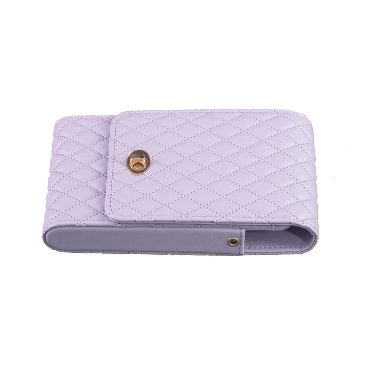 Crossbody PU Vertical BFB01 Shoulder Phone Bag(Purple)