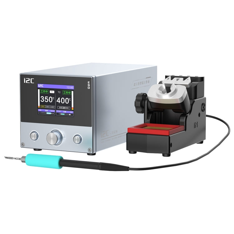 i2C 3SCN Intelligent Double Welding Station with RS200 Base, Style:A Set(US Plug)