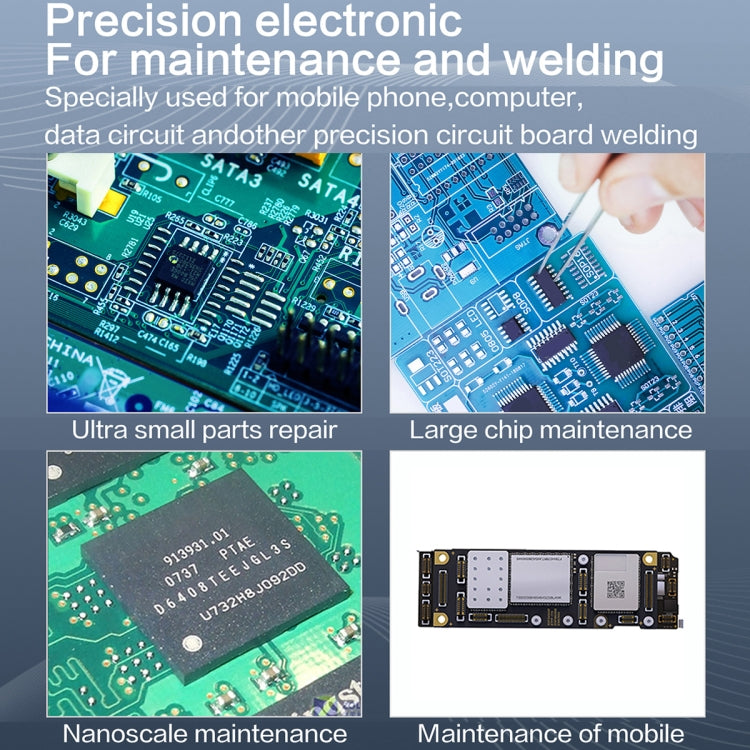 i2C 3SCN Intelligent Double Welding Station with RS200 Base, Style:B Set(US Plug)
