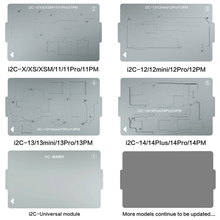 i2C T20 Intelligent Motherboard Middle Layered Heating Platform For iPhone X-13 Series, Plug:US