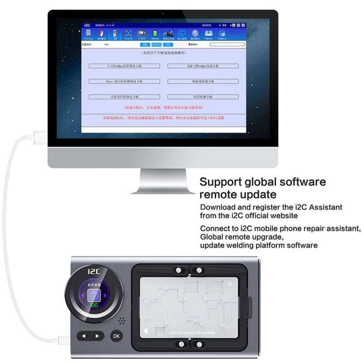 i2C T20 Intelligent Motherboard Middle Layered Heating Platform For iPhone X-14 Series, Plug:US