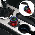 Motorcycle European-style Small-caliber Aluminum Alloy QC 3.0 + PD Fast Charge USB Charger, Shell Color:Red(Blue Light)