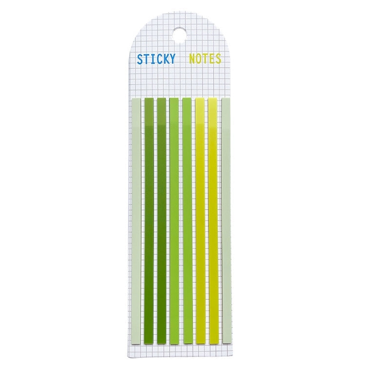 Transparent Strip Color Fluorescent Waterproof Sticky Note Long Strip Index Sticker(006)