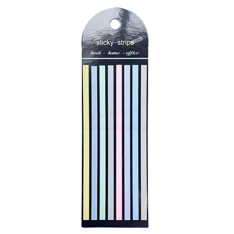 Transparent Strip Color Fluorescent Waterproof Sticky Note Long Strip Index Sticker(003)