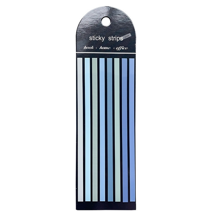 Transparent Strip Color Fluorescent Waterproof Sticky Note Long Strip Index Sticker(010)