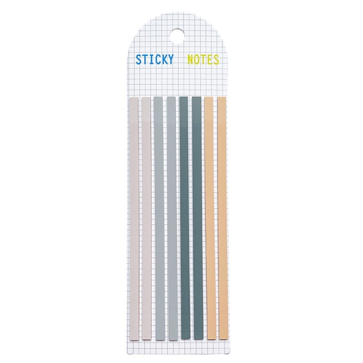 Transparent Strip Color Fluorescent Waterproof Sticky Note Long Strip Index Sticker(007)