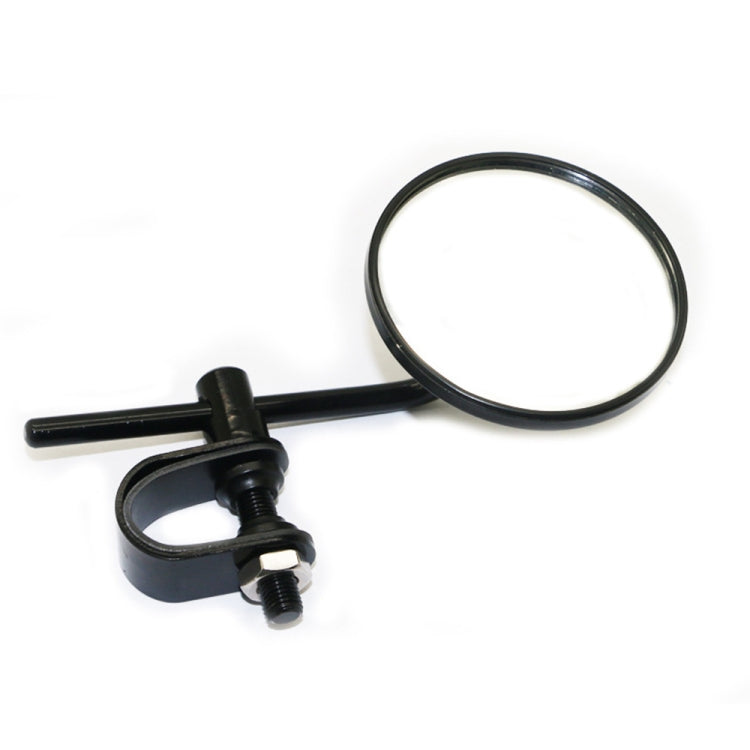 SF-127 Motorcycle Small Round Rearview Mirror Reversing Mirror(Silver Plating)