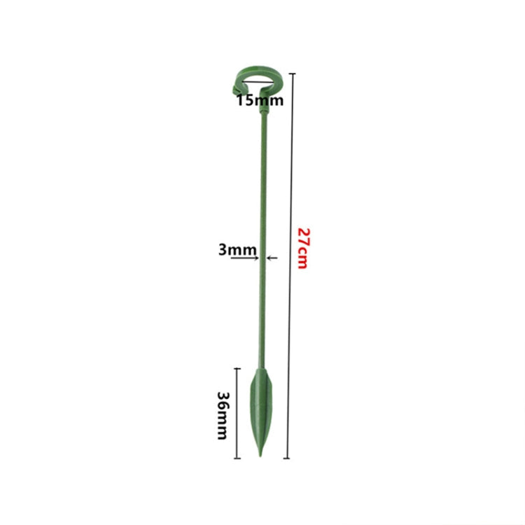 10pcs Plant Potted Flower Shape Support Rod Fixed Anti-lodging Leaf Guard Frame, Size:27cm
