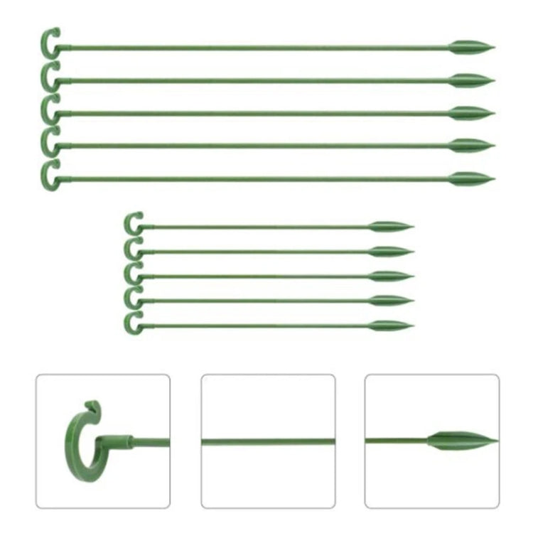 10pcs Plant Potted Flower Shape Support Rod Fixed Anti-lodging Leaf Guard Frame, Size:27cm