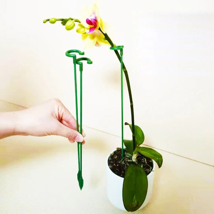 10pcs Plant Potted Flower Shape Support Rod Fixed Anti-lodging Leaf Guard Frame, Size:27cm