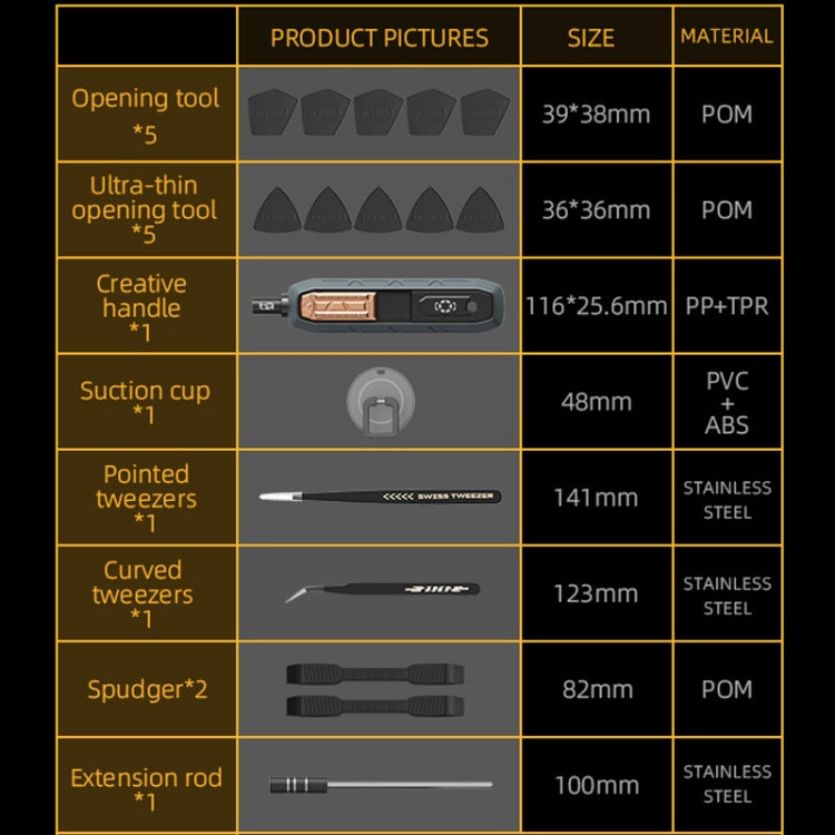 Jakemy JM-8192 186 in1 CR-V Precision Screwdriver Set