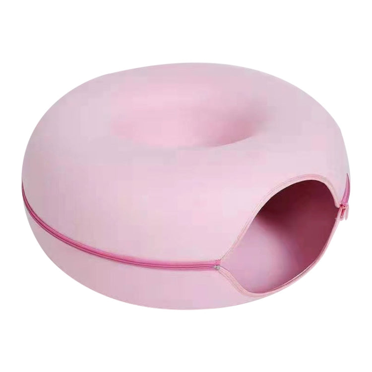 Round Wool Felt Cat Litter Tunnel Cat Litter, Size:60x60x27cm(Pink)