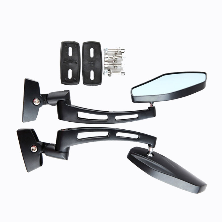 1Pair SF-062 Motorcycle Modified Rearview Mirror Reflective Mirror(Plating Silver)