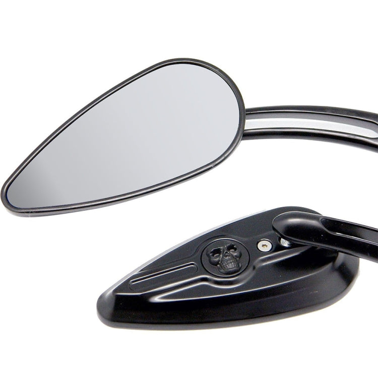SF104 Motorcycle Modified Retro Rearview Mirror Reflective Mirror(Black)