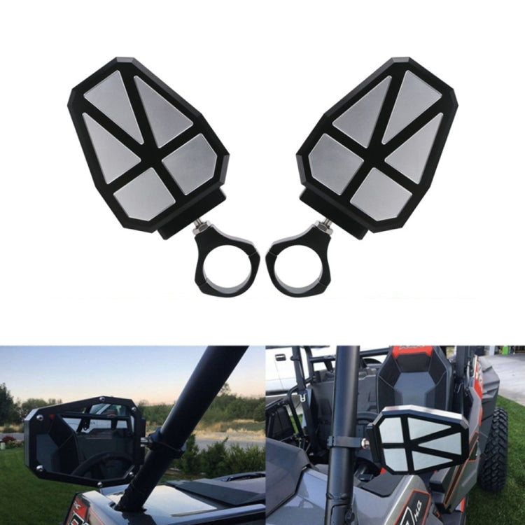 UTV-11 ATV / UTV Offroad Vehicle Rearview Mirror Side Mirror, Tube Diameter:1.75-2 inch Universal(Black)