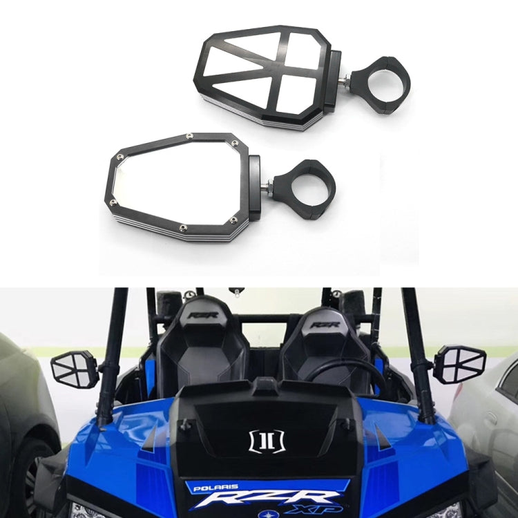 UTV-11 ATV / UTV Offroad Vehicle Rearview Mirror Side Mirror, Tube Diameter:1.75-2 inch Universal(Black)