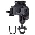 MOTOSLG Crab Motorcycle Phone Clamp Bracket U-Type Headbar Mount with Anti-theft Lock(Black)