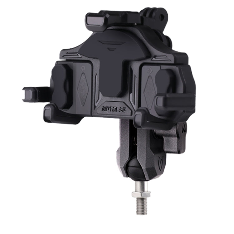MOTOSLG Crab Motorcycle Phone Clamp Bracket M10 Ballhead Mount(Yellow Blue White)