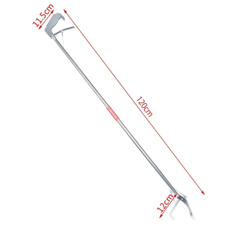 Foldable Multipurpose Stainless Steel Eel Loach Clamp Grab Tool, Length:1.2m