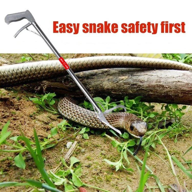 Foldable Multipurpose Stainless Steel Eel Loach Clamp Grab Tool, Length:1.2m