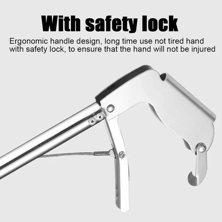 Foldable Multipurpose Stainless Steel Eel Loach Clamp Grab Tool, Length:2m