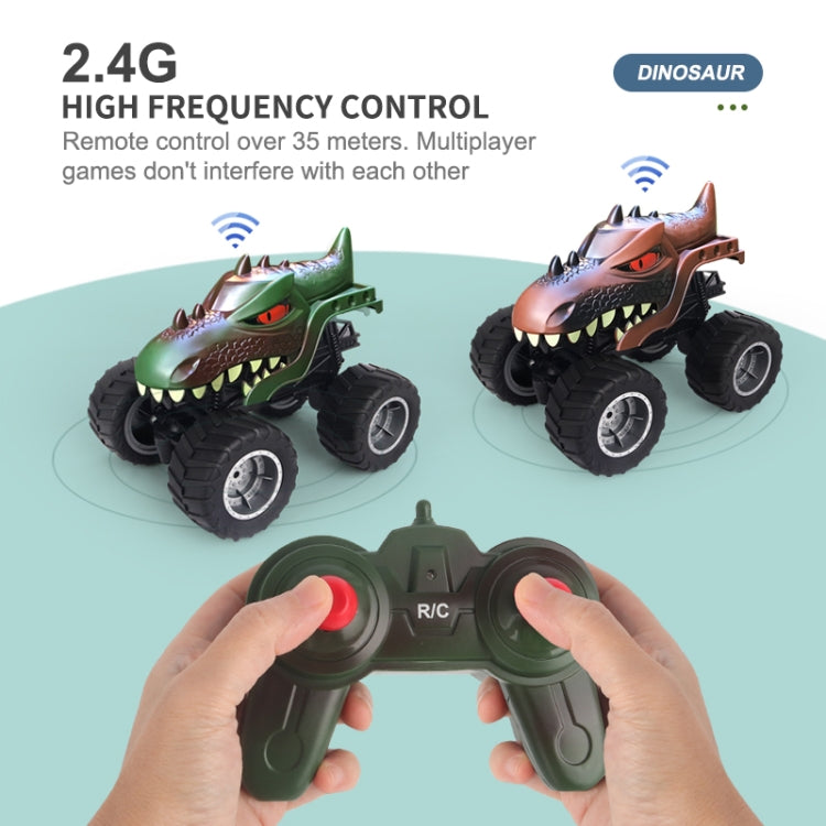 JJR/C Q148 2.4G Dinosaur Climbing Remote Control Car Monster Truck(Dark Brown)