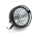 Motorcycle Reticular Retro Lamp LED Headlight Modification Accessories for Halley / Honda CG125 / Suzuki GN125(White)