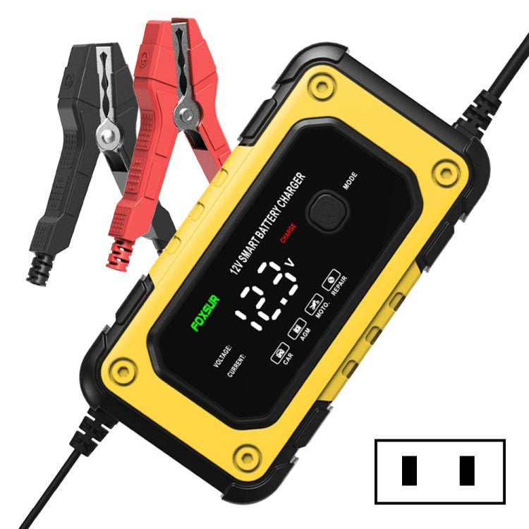FOXSUR FBC1206E 6A 12V Car / Motorcycle Smart Battery Charger(US Plug)