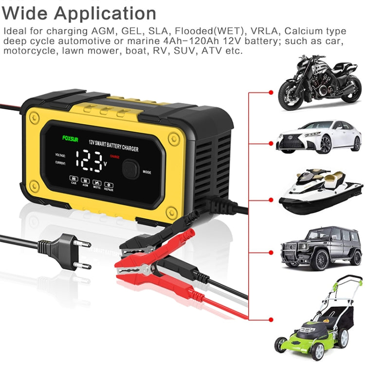 FOXSUR FBC1206E 6A 12V Car / Motorcycle Smart Battery Charger(AU Plug)