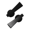 1pair Thickened Flat Hook Door Handle Hook Free Punch Free Installation Curtain Wall Hook(Black)