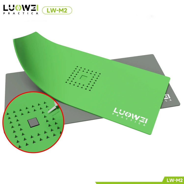 Luowei LW-M2 Multi-function Microscope Repair Silicone Pad Tin Planting Platform(Grey)