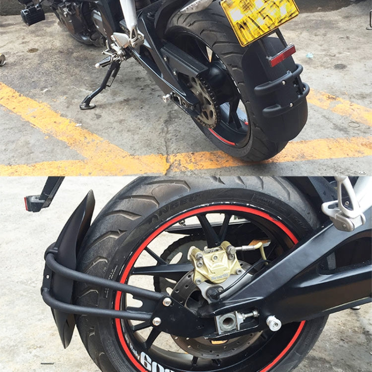 Motorcycle Stainless Steel Modified Rear Wheel Fender Dustproof Splash Flaps Mudguards Fender Guard, Style:C Style Foot