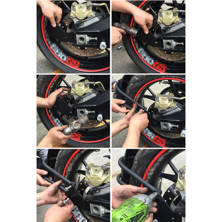 Motorcycle Stainless Steel Modified Rear Wheel Fender Dustproof Splash Flaps Mudguards Fender Guard, Style:D Style Foot