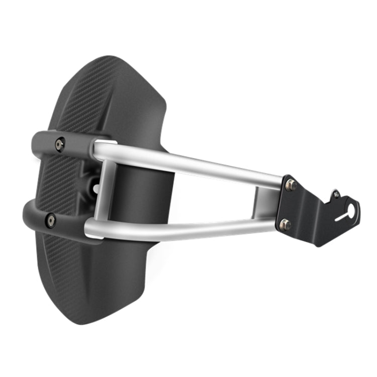 Motorcycle Stainless Steel Modified Rear Wheel Fender Dustproof Splash Flaps Mudguards Fender Guard, Style:E Style Foot
