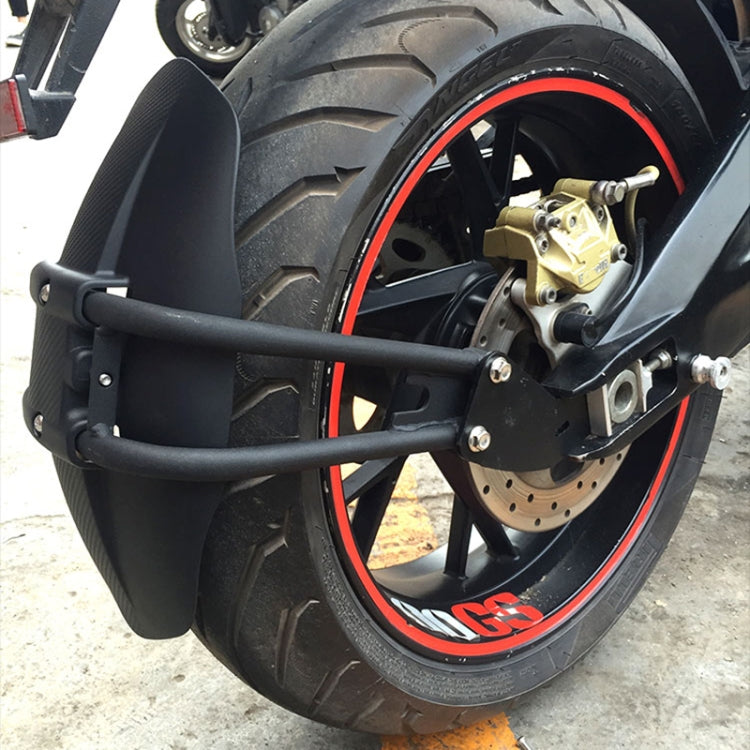 Motorcycle Stainless Steel Modified Rear Wheel Fender Dustproof Splash Flaps Mudguards Fender Guard, Style:E Style Foot