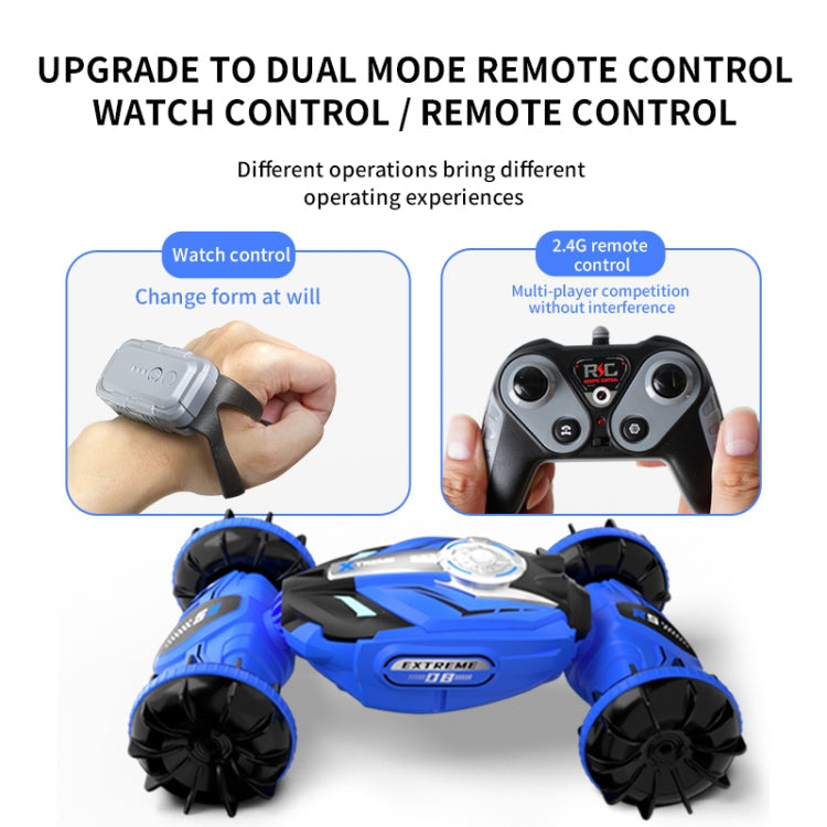 JJR/C Q150 2.4G 4WD Drive Double Sided Remote Control Amphibious Car(Blue)