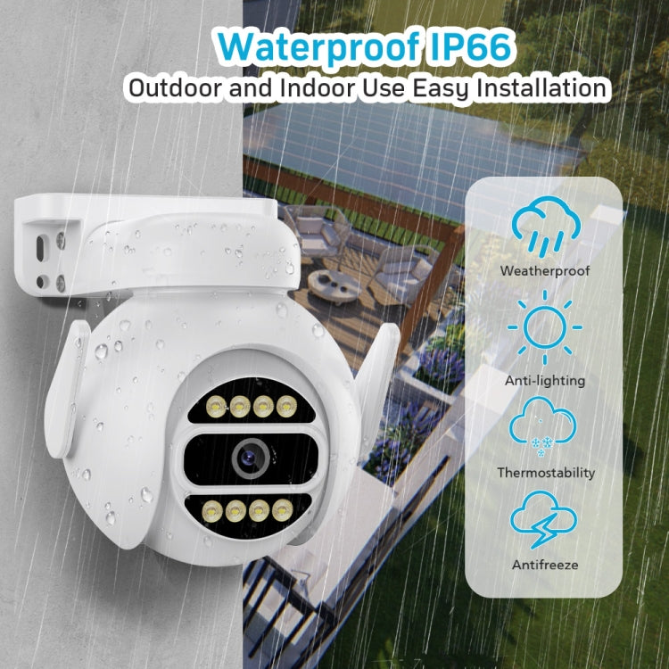 A8-C2 2MP Smart WiFi Surveillance IP Camera, Dual-light Full Color Night Vision / Two Way Audio / TF Card, Power Plug:US Plug(White)