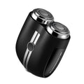 Portable Wet and Dry Double Shaving IPX7 Waterproof Electric Shaver(Black)