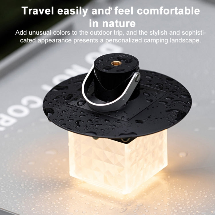 Outdoor Portable LED Camping Light Rechargeable Emergency Light(Black)