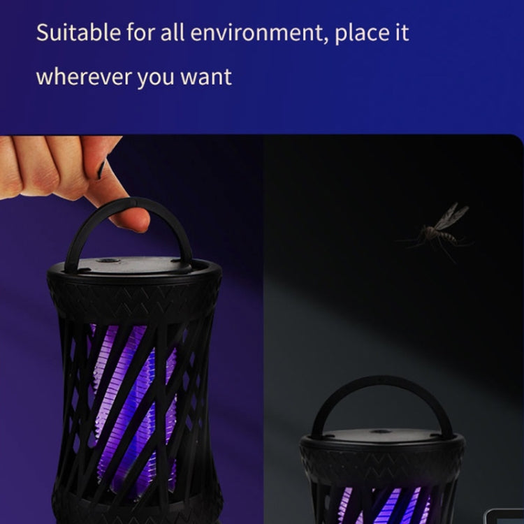 Household UV Light Touch Mosquito Repellent Lamp, Rechargeable(Black)