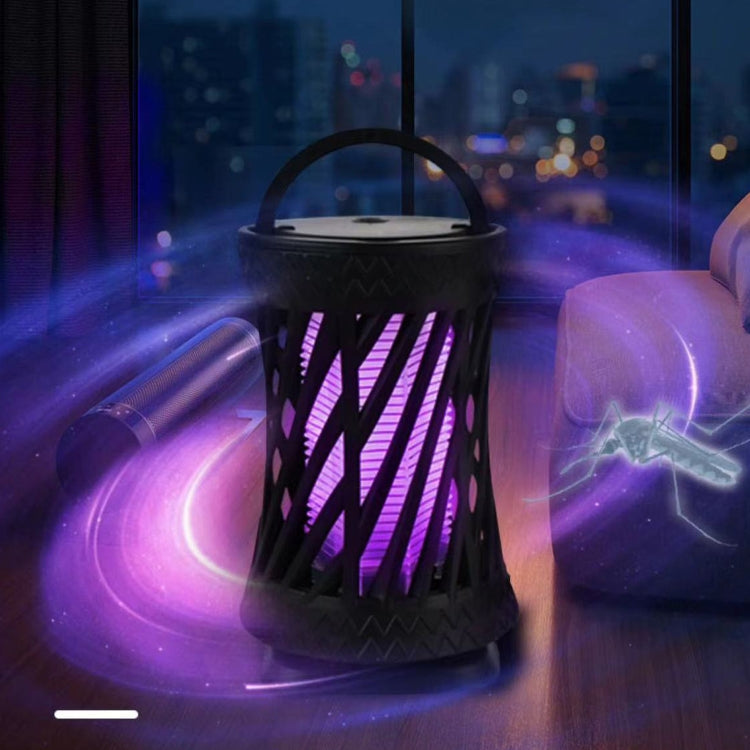 Household UV Light Touch Mosquito Repellent Lamp, Rechargeable(Black)