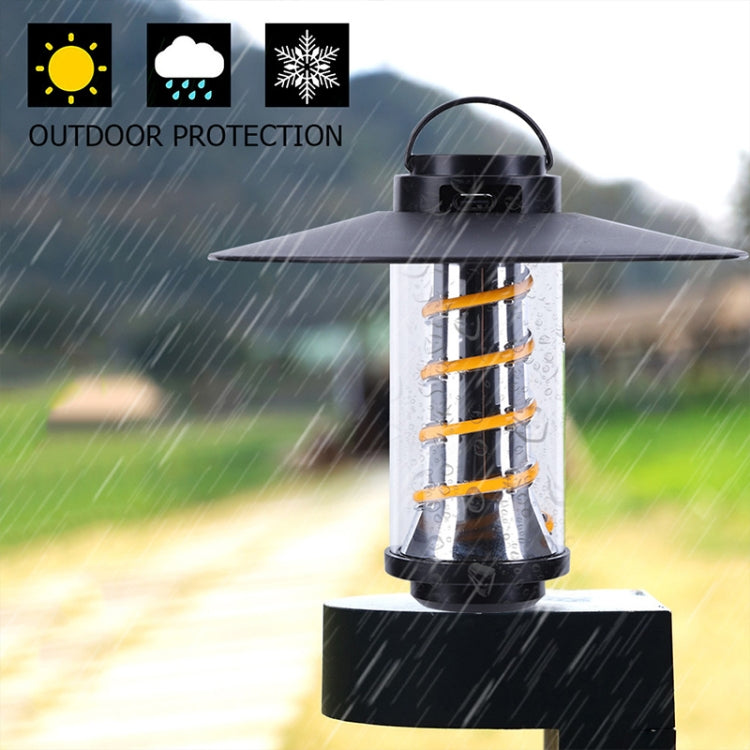 USB-C / Type-C Outdoor Portable Camping Night Light Set, Flashlight + Shade + 135 Base Bracket