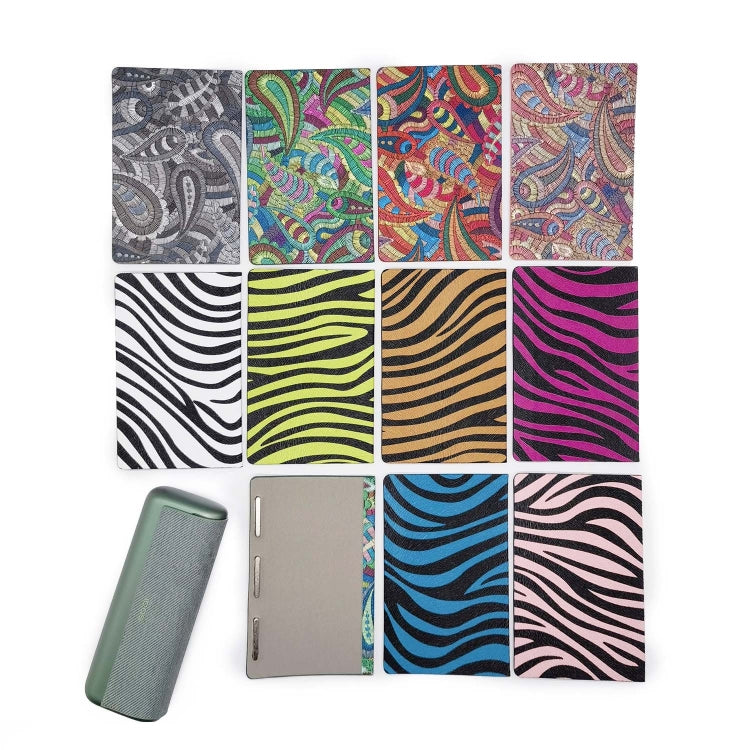 For IQOS ILUMA Prime PU Leather Electronic Cigarette Protective Case(Waist Flower Green)