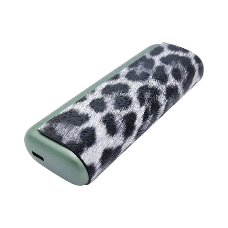 For IQOS ILUMA Prime PU Leather Electronic Cigarette Protective Case(Leopard White)