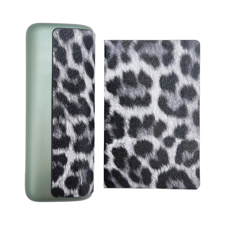 For IQOS ILUMA Prime PU Leather Electronic Cigarette Protective Case(Leopard White)