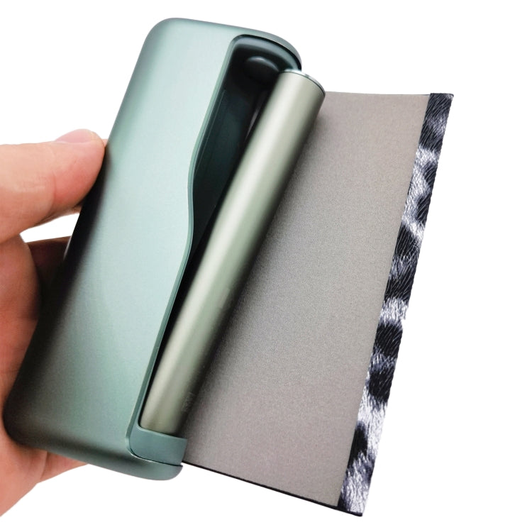 For IQOS ILUMA Prime PU Leather Electronic Cigarette Protective Case(Leopard White)