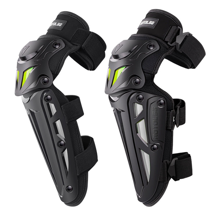 Motolsg MT-05 Motorcycle Bicycle Riding Protective Gear 2 in 1 Knee Pads(Yellow Grey)