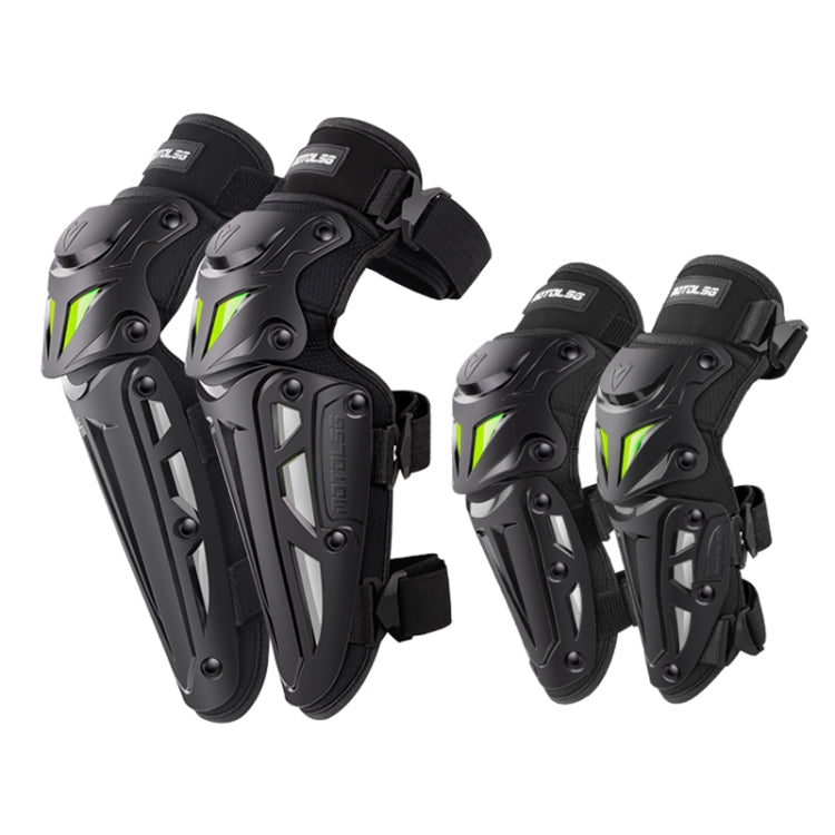 Motolsg MT-05 Motorcycle Bicycle Riding Protective Gear 4 in 1 Elbow Pads(Yellow Grey)