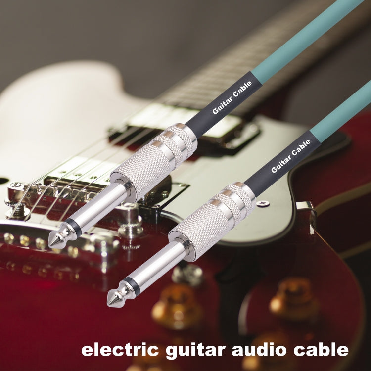 3045GR Mono 6.35mm Plug Male to Male Electric Guitar Audio Cable, Length:3m